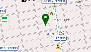 元町ここ整骨院の地図画像