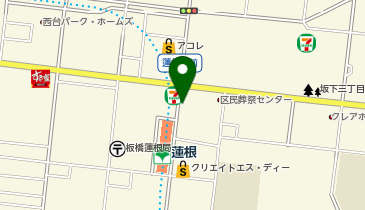 蓮根ゴルフ練習場の地図画像