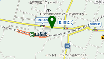 台湾茶房山梨市駅前店の地図画像