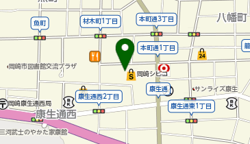 買取店わかば 岡崎シビコ店の地図画像