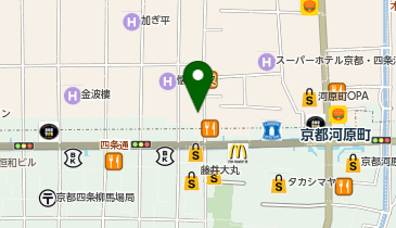 プラスミュージック京都河原町教室の地図画像