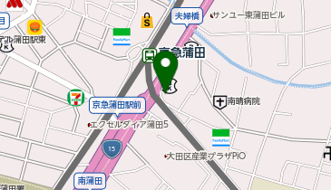 しおどめ保育園京急蒲田駅前の地図画像