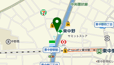 Apple GYM(アップルジム) 東中野店の地図画像