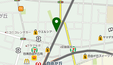 バンブーハウス自由が丘の地図画像