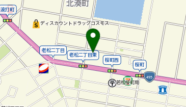 AQUA(アクア)コインランドリー若松桜町店の地図画像