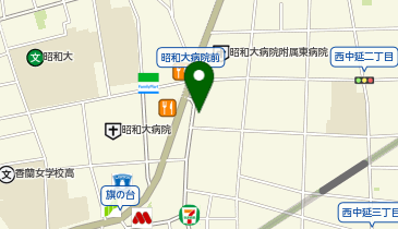 旗の台イヌネコクリニックの地図画像