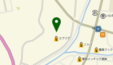 ヤマキ寝具 エブリア店の地図画像