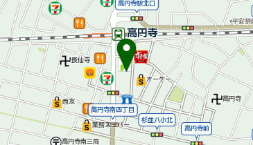 ABILES GOLF(アビリス ゴルフスクール) 高円寺校の地図画像