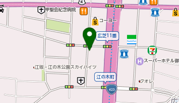 セルフキュアの地図画像