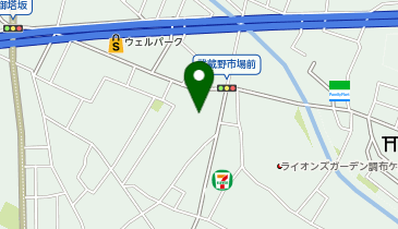 ボディメンテナンスジム調布の地図画像