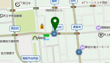 スーパースカルプNYBee(ネイビー) 群馬高崎センターの地図画像