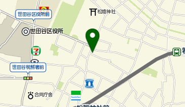 松陰神社前整体院の地図画像