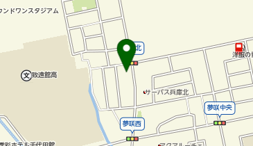 夢咲サロン 北店の地図画像