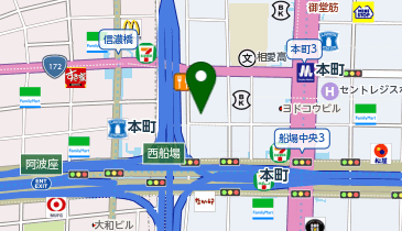 パーソナルトレーニングジム ティーバランス本町店の地図画像