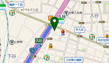 パーソナルトレーニングジム ダイエットパートナー入谷・鶯谷店の地図画像