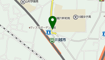 川越市駅鍼灸接骨院の地図画像