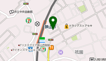 狭山東口駅前鍼灸接骨院の地図画像
