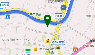 TEDDY'S BALLET 白金の地図画像