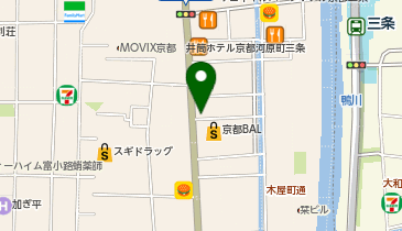 BRING(ブリング) 京都河原町店の地図画像