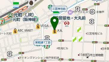 リフォームカウンター 大丸神戸店の地図画像
