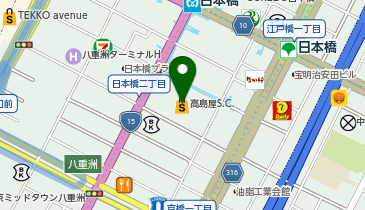 婦人服オーダーサロン 日本橋高島屋店の地図画像