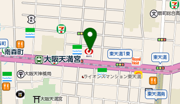 GOLFERS24(ゴルファーズ トゥエンティフォ) 南森町店の地図画像