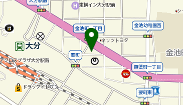 趣味の店、鉄道模型屋 大分店の地図画像