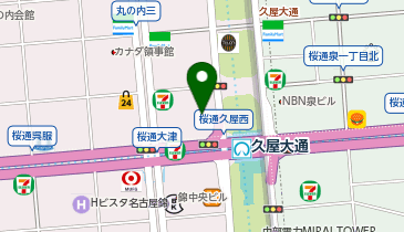 占い専科の地図画像