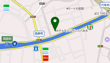 GENTLEMAN SALON ROPPONGI(ジェントルマンサロン六本木)の地図画像