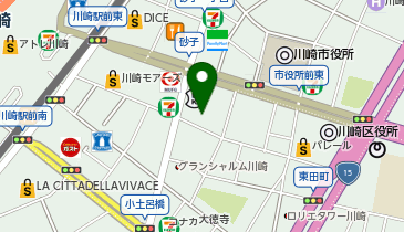 ROW(ロウ)川崎の地図画像