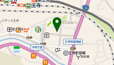 自習室おうじの地図画像