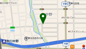 せんたく館 駒川中野店の地図画像