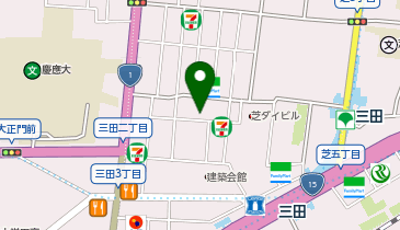 大人のバレエ教室アクシスの地図画像