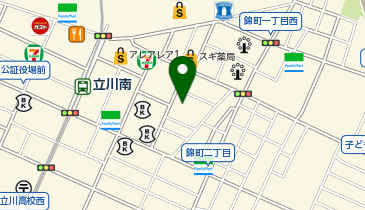 漫画カルチャー学園 立川教室の地図画像