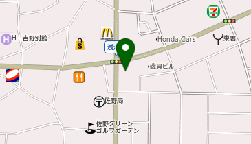 宝石・時計・メガネ ツカダ 佐野店の地図画像