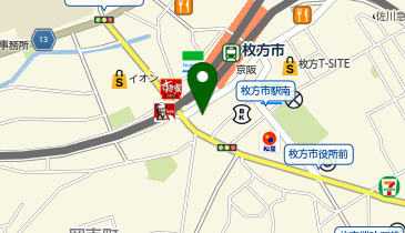 リワークセンター枚方 の地図画像