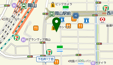 リワークセンター岡山の地図画像