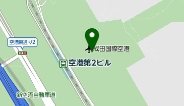 WiFiBOX 成田空港第2(B1F)鉄道改札ロビー テレコムスクエアカウンターの地図画像