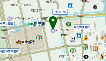 WiFiBOX 京王プラザホテル新宿の地図画像