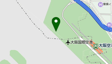 WiFiBOX 伊丹空港北ターミナル(1F)中央エリア側エントランスの地図画像