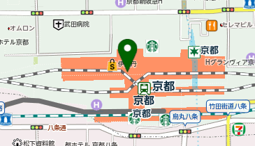 WiFiBOX 京都総合観光案内所(京なび)の地図画像