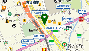 WiFiBOX スマホ修理工房 天神地下街店の地図画像