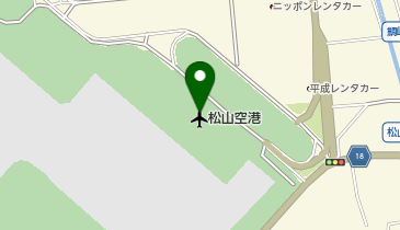 WiFiBOX 松山空港国際線(1F)到着ロビーの地図画像