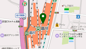 WiFiBOX エキュート品川 ひとときテラスの地図画像