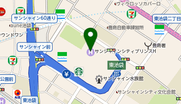 WiFiBOX サンシャインシティプリンスホテルの地図画像