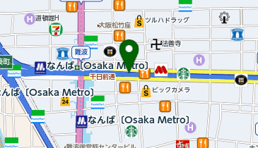 WiFiBOX スマホ修理工房 大阪なんばウォーク店の地図画像