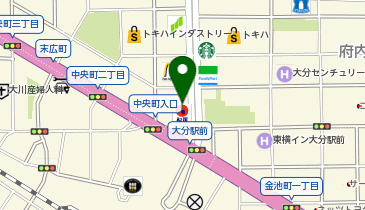 WiFiBOX 大分交通駅前バスセンターの地図画像