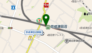 WiFiBOX 京成津田沼駅の地図画像