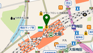 WiFiBOX 大阪ステーションシティ インフォメーションの地図画像