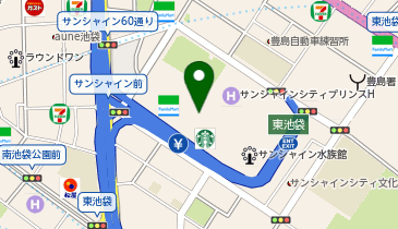 WiFiBOX サンシャインシティB1F の地図画像